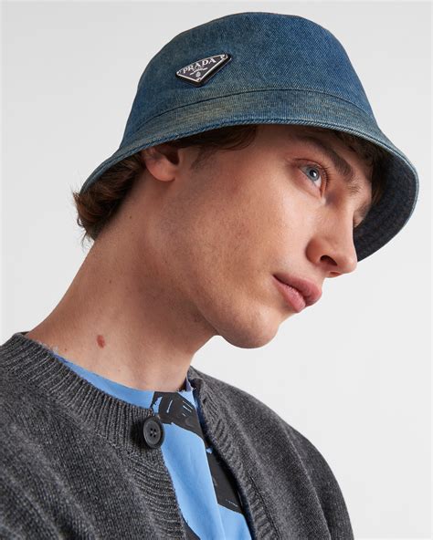 prada bucket ht|prada denim hat.